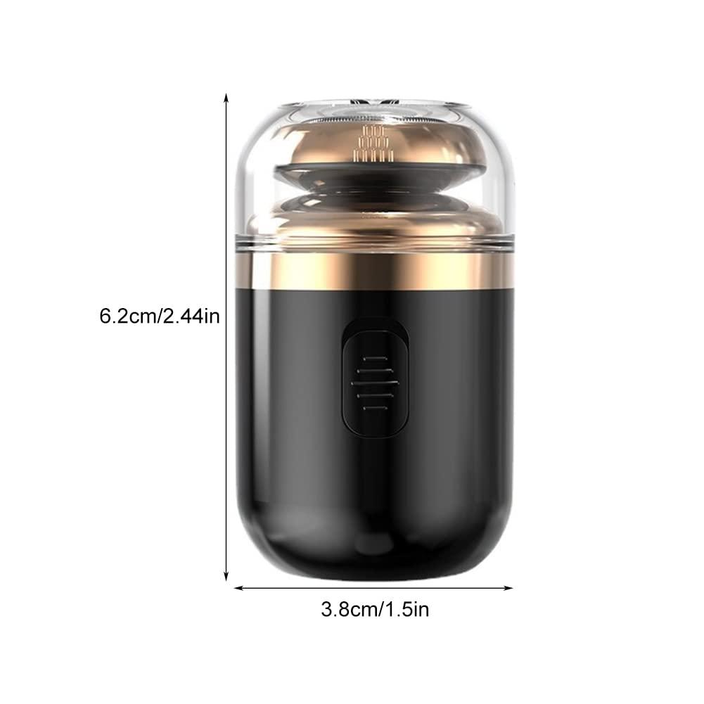 Tookie Tookie Mini Electric Shaver, Portable Automatic Razor For Men, Portable Pocket Shaver, Usb Rechargeable Rotary Shaver For Home, Car, Travel(Black)