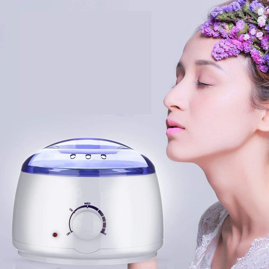 ZSIGNS Wax Warmer,Professional Electric Hot Wax Warmer Hair Removal Kit Waxing Kit Wax Melts for Hard Wax Beans,Painless Wax Remover for Legs, Face, Body, Bikini Area Home Waxing Kit