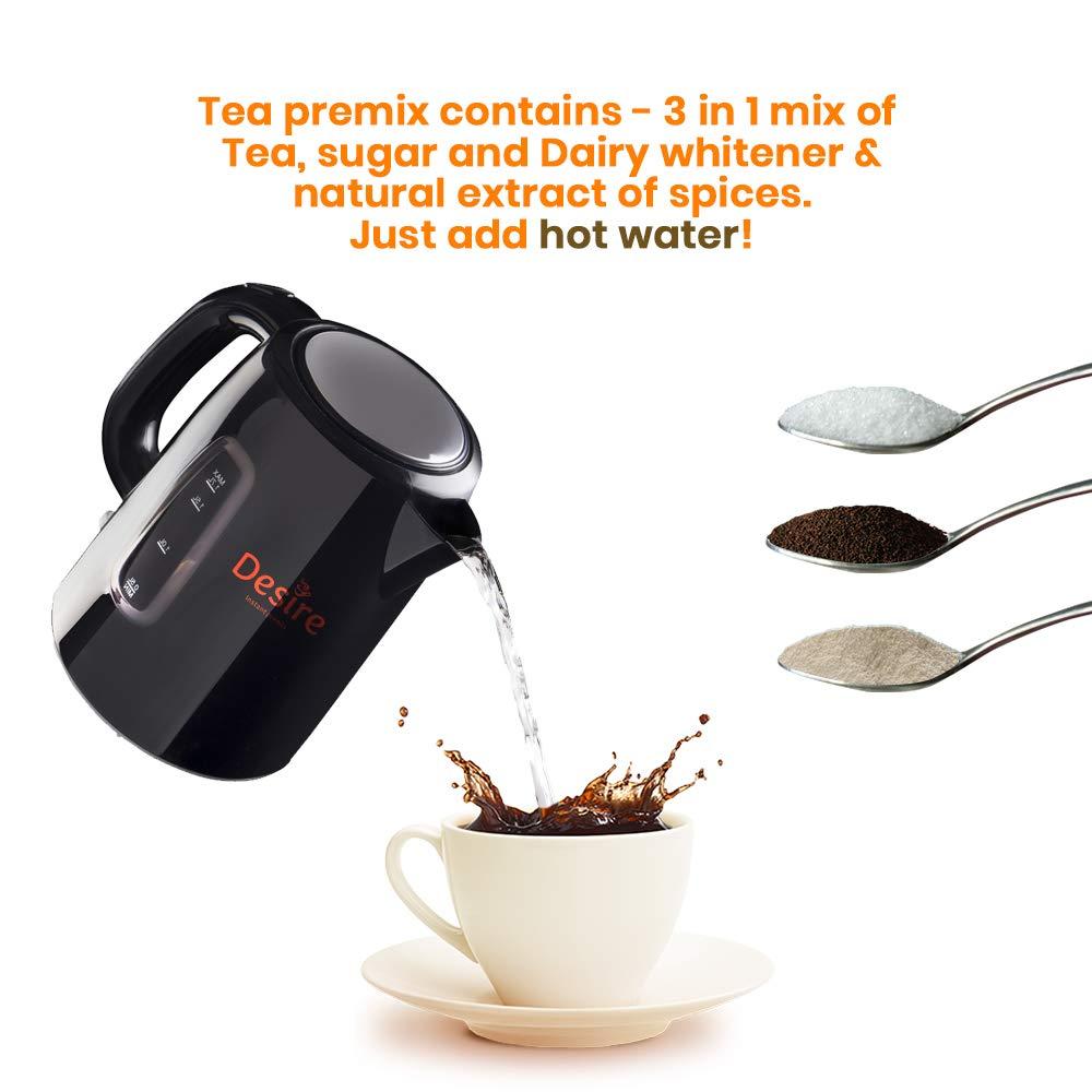 Desire Desire Lemon grass ginger tea Instant Premix, 500gms, for both Manual and Vending machines, Instant tea mix, Lemon grass ginger flavor, Refreshing taste