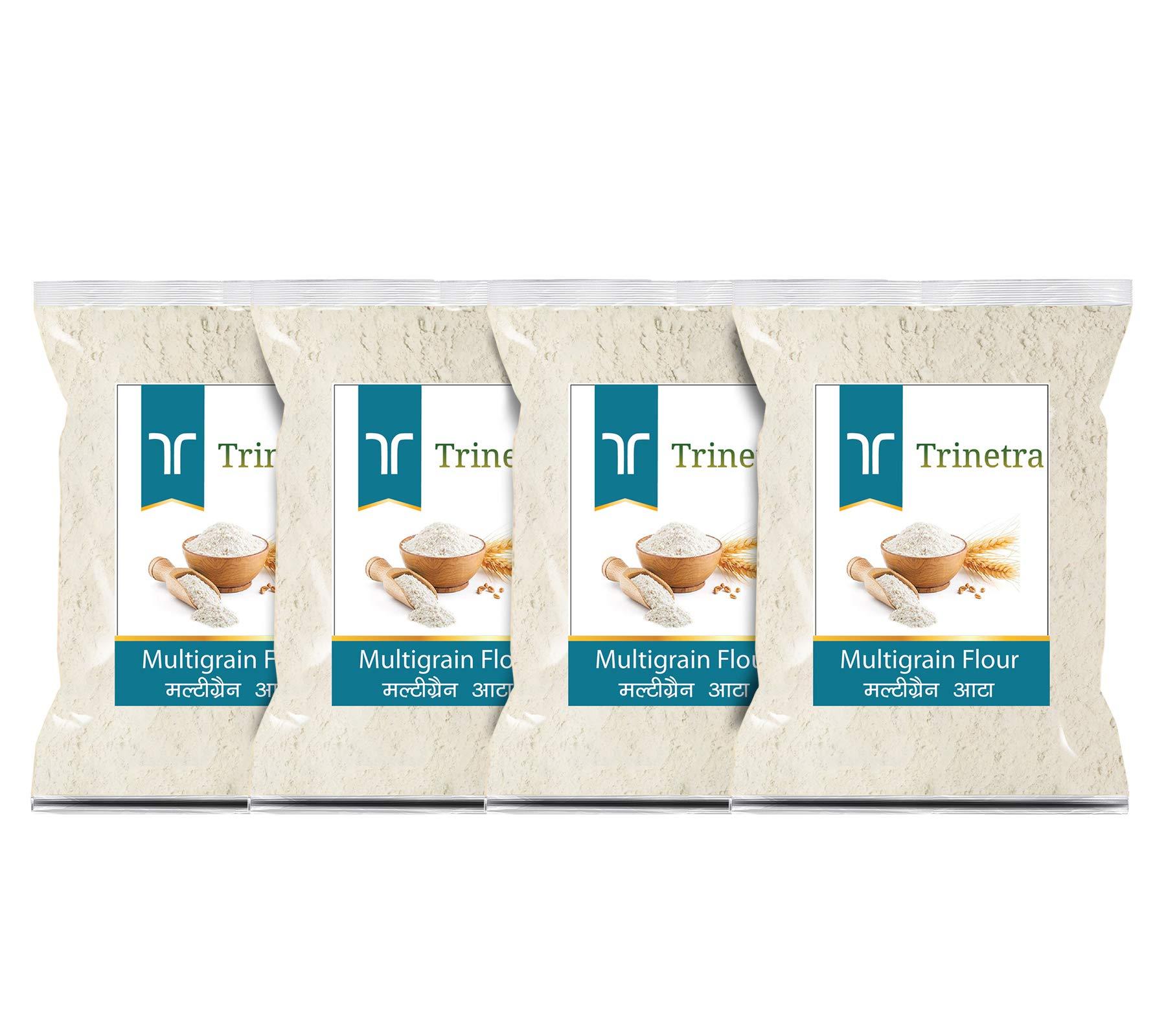 Trinetra Trinetra Multigrain Atta (Multigrain Flour)-1Kg (Pack of 4)