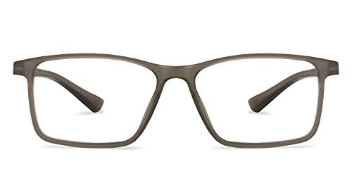 LENSKART BLU LENSKART BLU | Zero Power Blue Cut Computer Glasses | Gaming Glasses | Anti Glare, Lightweight & Blocks Harmful Rays | UV Protection Specs | Men & Women | Medium | LB E13738