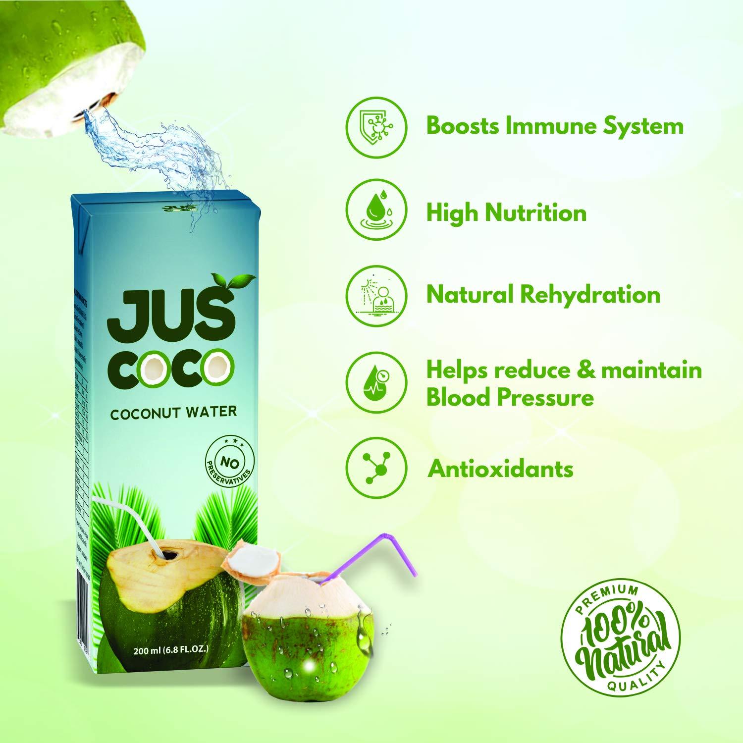 Jus Coco Jus Coco Coconut Water 200ML (Pack of 30)