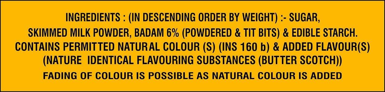 Chaman Chaman Butterscotch Milkshake Mix Powder With Badam Bits 200G, Vegetarian