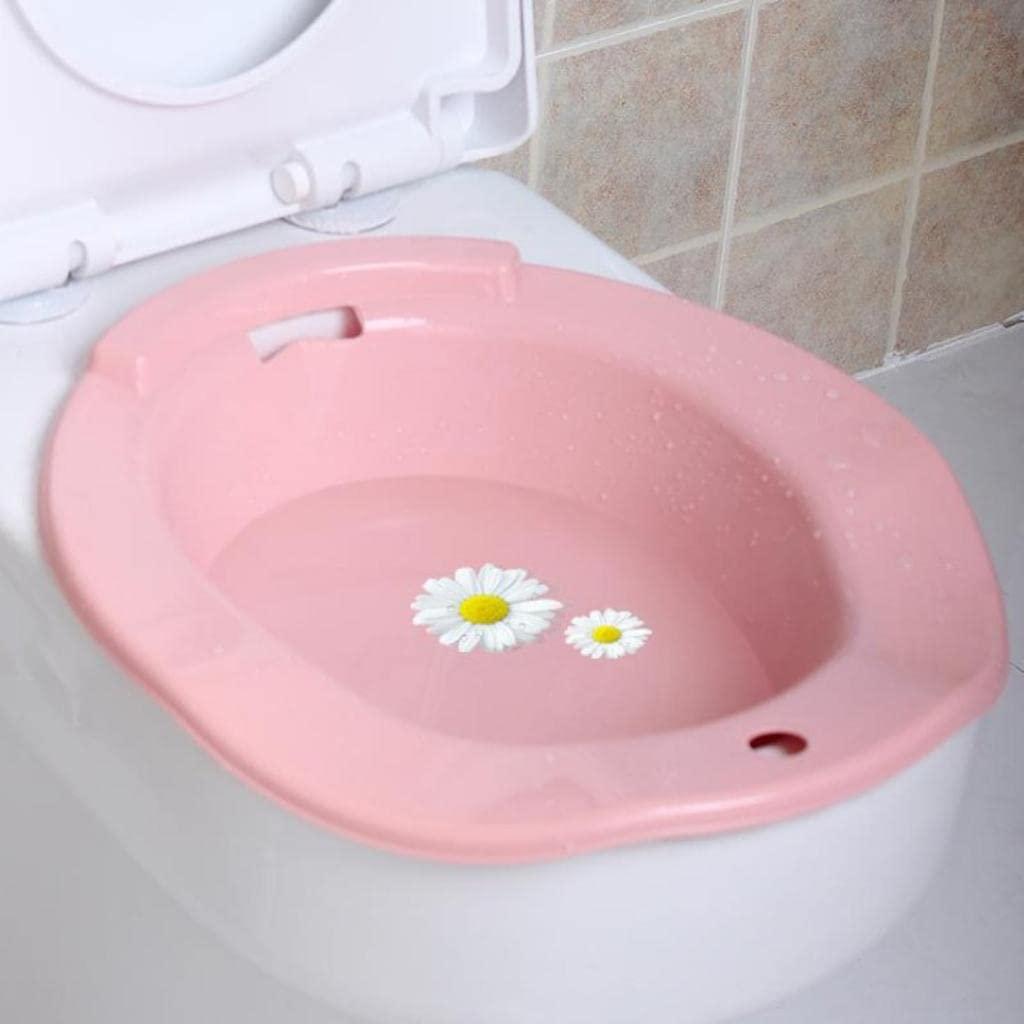 THE STYLE SUTRA Hip Bath Tub Sitz Bath for Toilet Maternity Hemorrhoid Avoid Squatting Pink