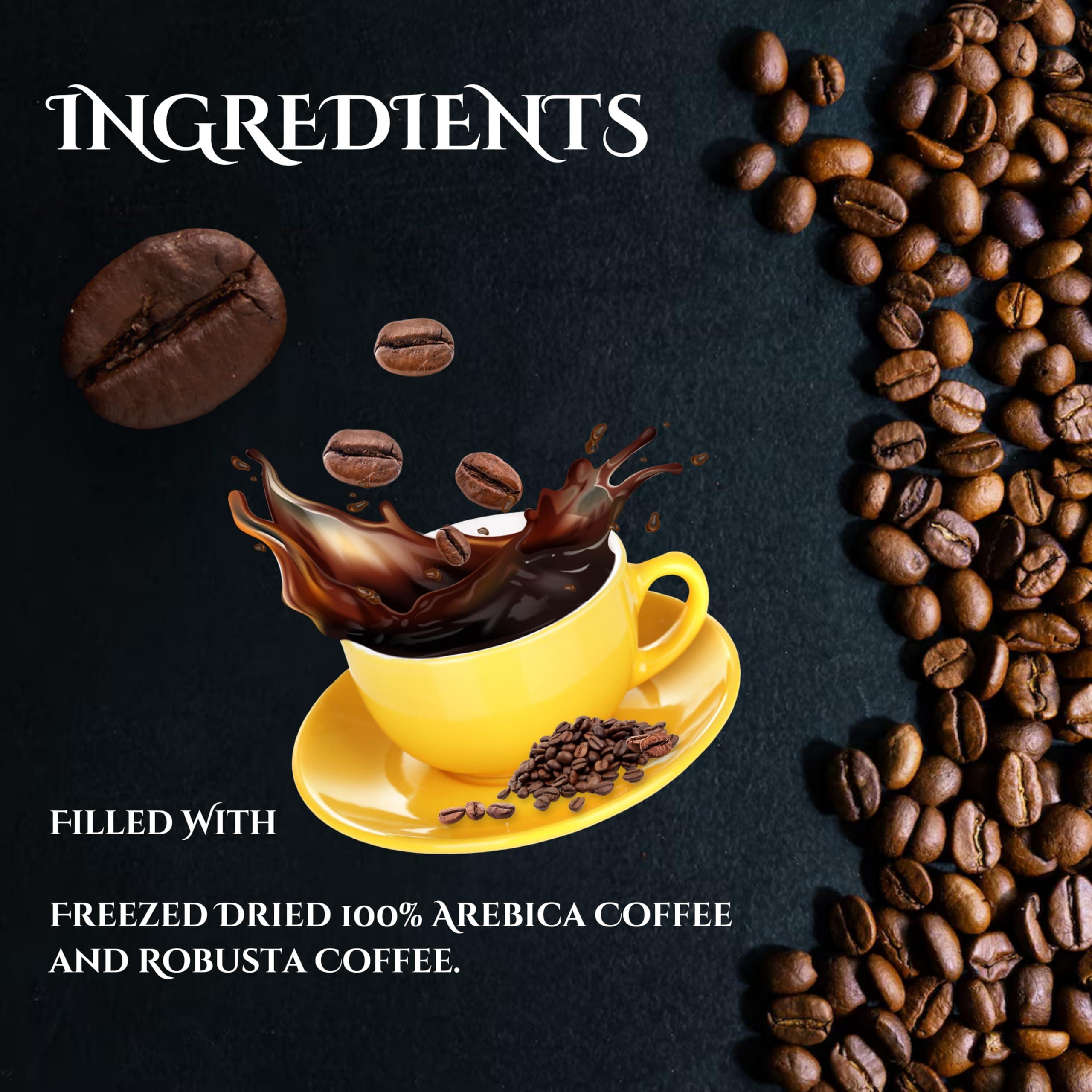 Aveon Cafe Aveon Caf Royale Instant Coffee - 50g Jar | Premium Freeze-Dried Coffee | 100% Coffee Perfection with Arabica and Robusta - 50g