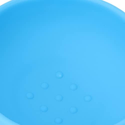 Byged Waxing Bowl, Compact Portable Removable Wax Pot Eco Friendly Slicone Safe Non Toxic for Wax Warmer for Home for Beauty Salon(blue)