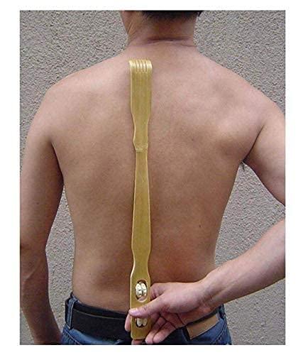 YAMKAY YAMKAY Wooden Back Scratcher Itcher Back Itching Stick with Double ball Massager Pack OF 1