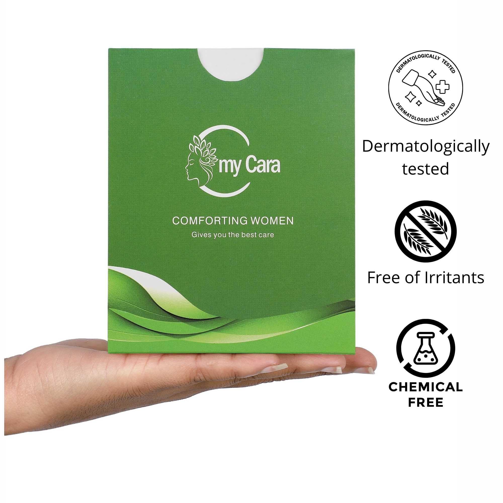 My Cara My Cara Ultra-thin Sanitary Pads/Napkins for women (12 MEDIUM) | Organic Cotton I Super Absorption | Disposable Pouch I Eco-friendly | Ultra Thin I
