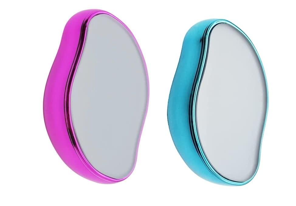 Tiny Deal Magic Crystal Hair Remover, Painless Hair Removal with Epilator Mini Hair Remover for Men and Women Leg Arm Back Soft Smooth Silky Skin pack of 2