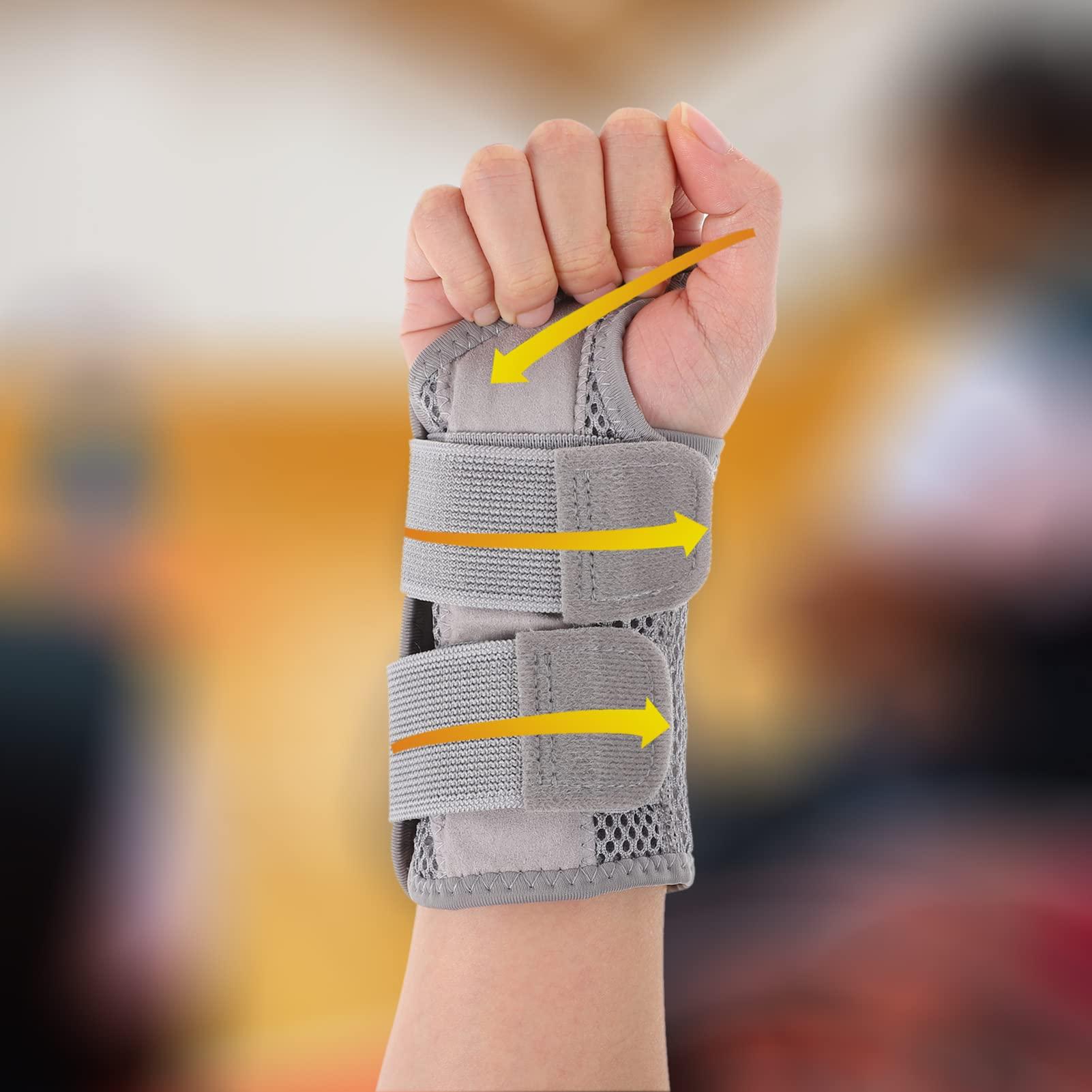 FOMIYES FOMIYES 1 PCS Sports Wrist Brace Adjustable Sports Wrist Support Wrist Strap Sports Wrist Protection for Fitness, Weightlifting, Carpal Tunnel Arthritis, Tendonitis, Pain Relief (L/XL)