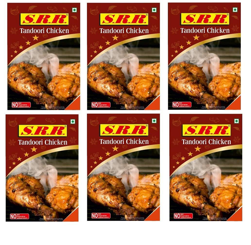 SRR MASALA SRR MASALA Chicken Tandoori Masala (75 g Each, Pack of 6)