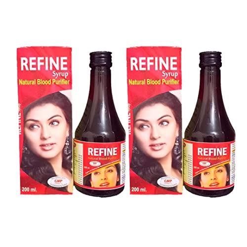 Generic Refine Blood Purifier Syrup |Ayurvedic Syrup for Healthy Skin and Hair| For Men And Women, COMBO PACK (200 ML)|