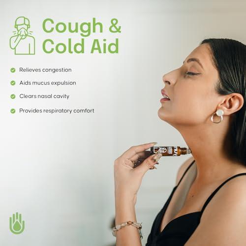 Ayurescue Ayurescue Pocket Pharmacy Herbal First Aid Kit containing 4 Essential Oil Roll-Ons for Stress, Insomnia, Headache, Pain, Indigestion, Cough & Cold | Must have on-the-go essential | Natural, Travel-Friendly Solution