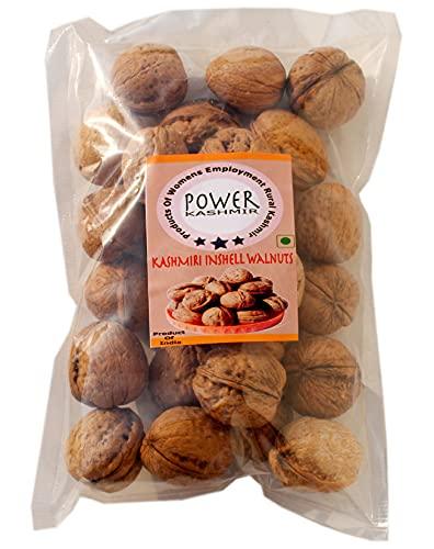 Power Kashmir Power Kashmir Walnut InShell 500 Gm Pack of 2 , Kashmiri Walnut Sabut , Akhrot Akha