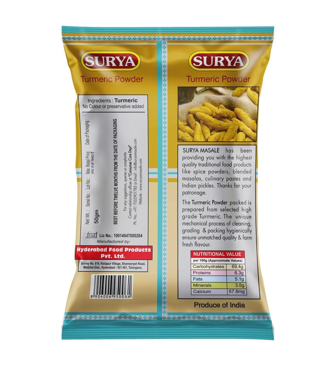 surya Surya Masale combos - Fenugreek powder 100g + Rai powder 200g + Pickle Mirchi powder 200g + Pickle mirchi powder 200g ((Pack of 4))