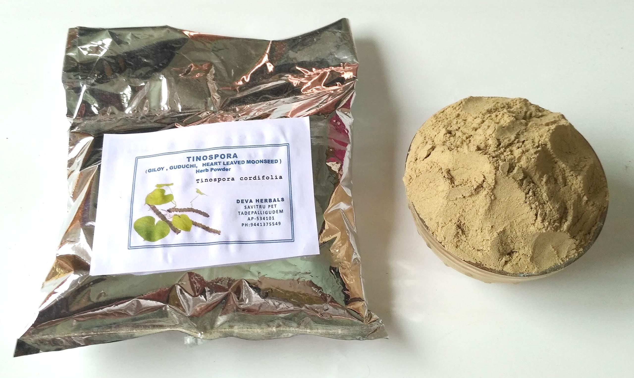 Generic Giloy-Guduchi-Tinospora cordifolia-Heart leaved moonseed Dried Herb Powder (400 grams)