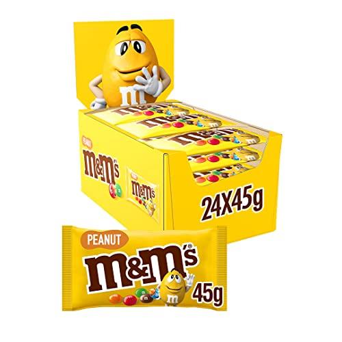Mars MARS M&M's Peanut Single, 45 g - Pack of 24