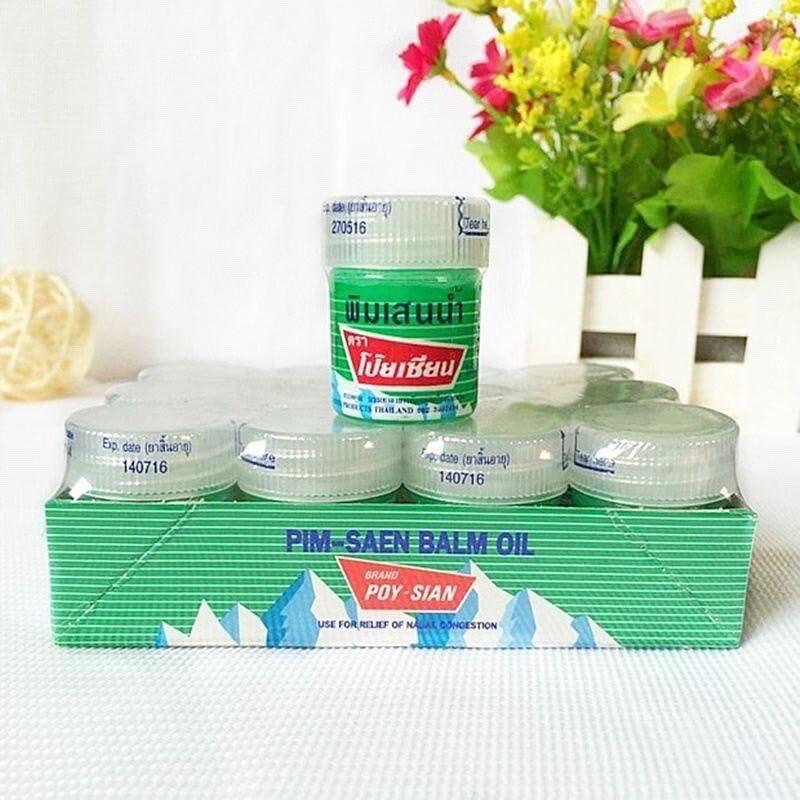 Generic Poy Sian Thai Pim Balm Oil Relief Of Dizzy, Giddy, Relief From a Headache or Migraine 8 ml (Pack Of 3)