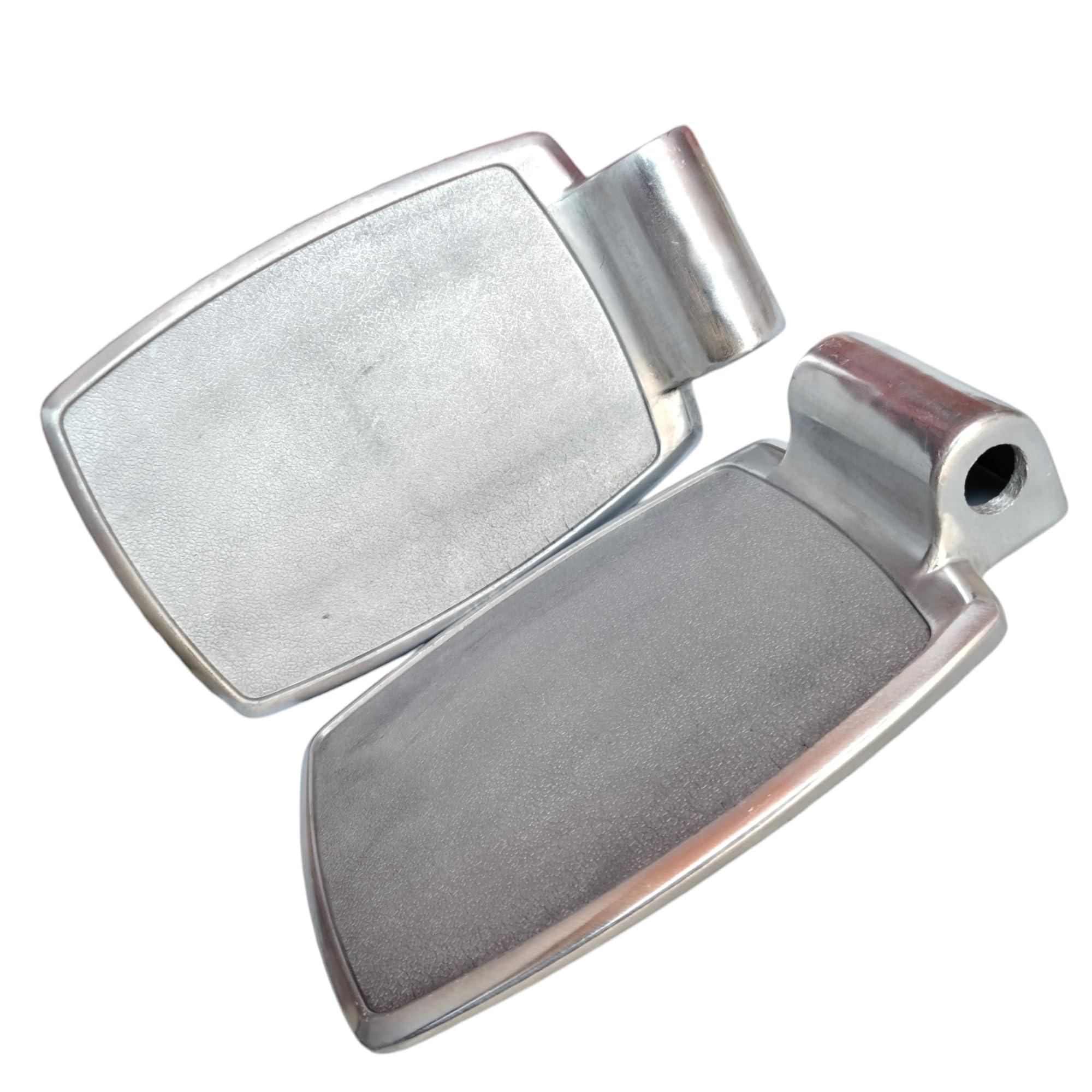 eOnekart eOnekart Premium Imported Universal Wheelchair Footrest - Replacement Adjustable Aluminium Footplate | Easy Install Enhance Comfort & Mobility Support (Pack of 2)