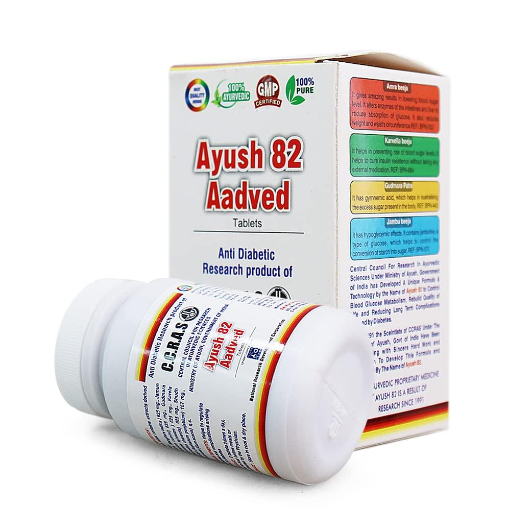 8848 8848 Ayush 82 Aadved Controls Blood Sugar Level Approved By Ministry Of Ayush Made Of Pure Herbs Pack Of 2 For Women & Men