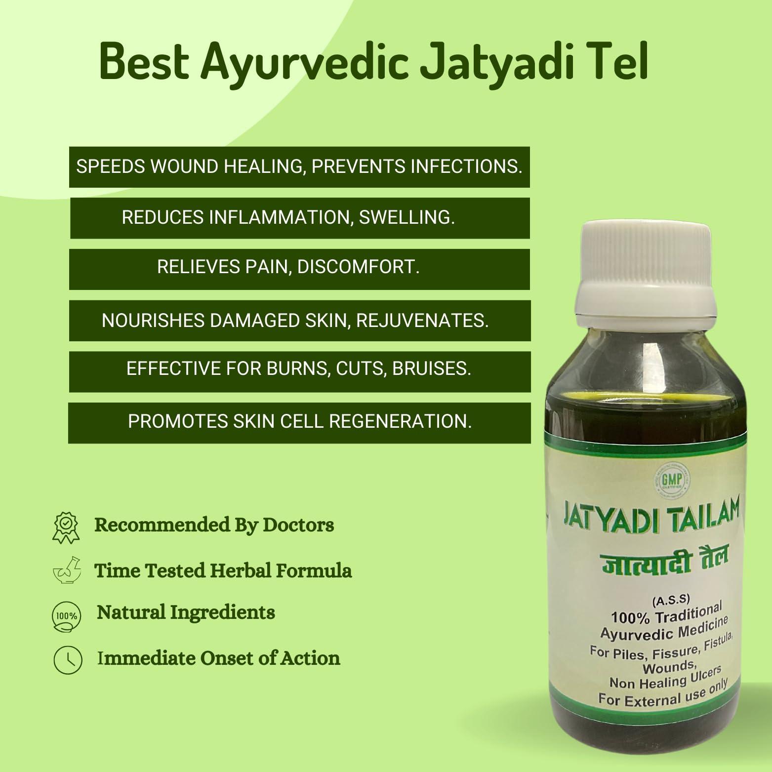 Generic Jatyadi Tel Best for Piles, Fistula & Fissure - 100 Ml, Pack of 2