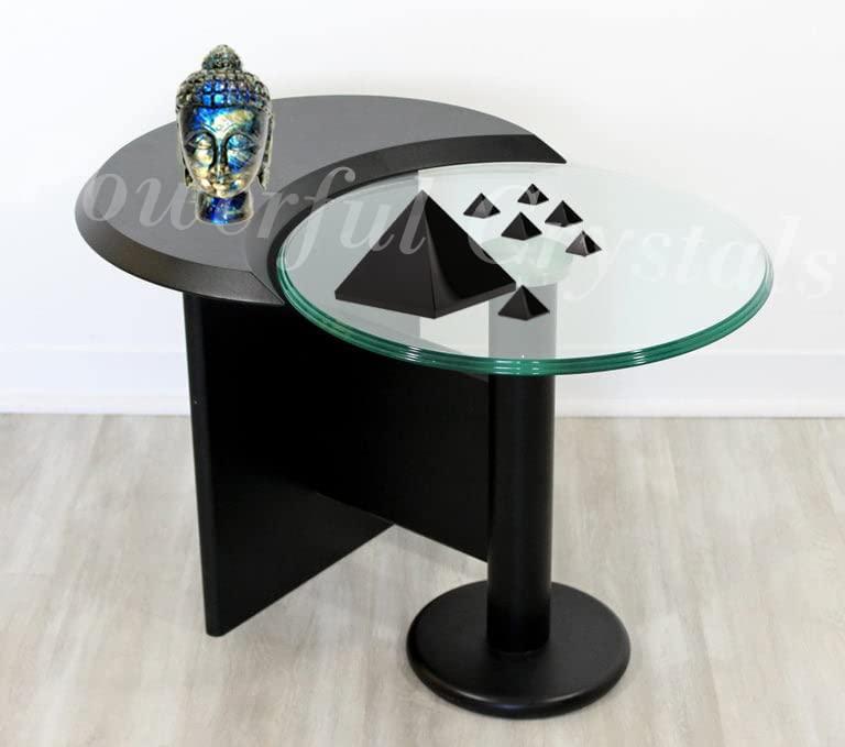 POWERFUL CRYSTALS POWERFUL CRYSTALS Stone Obsidian Pyramid Natural Stone Pyramid | Crystal Pyramid for Positive Energy, Vastu, Reiki and Chakra Healing | Black | 5cm