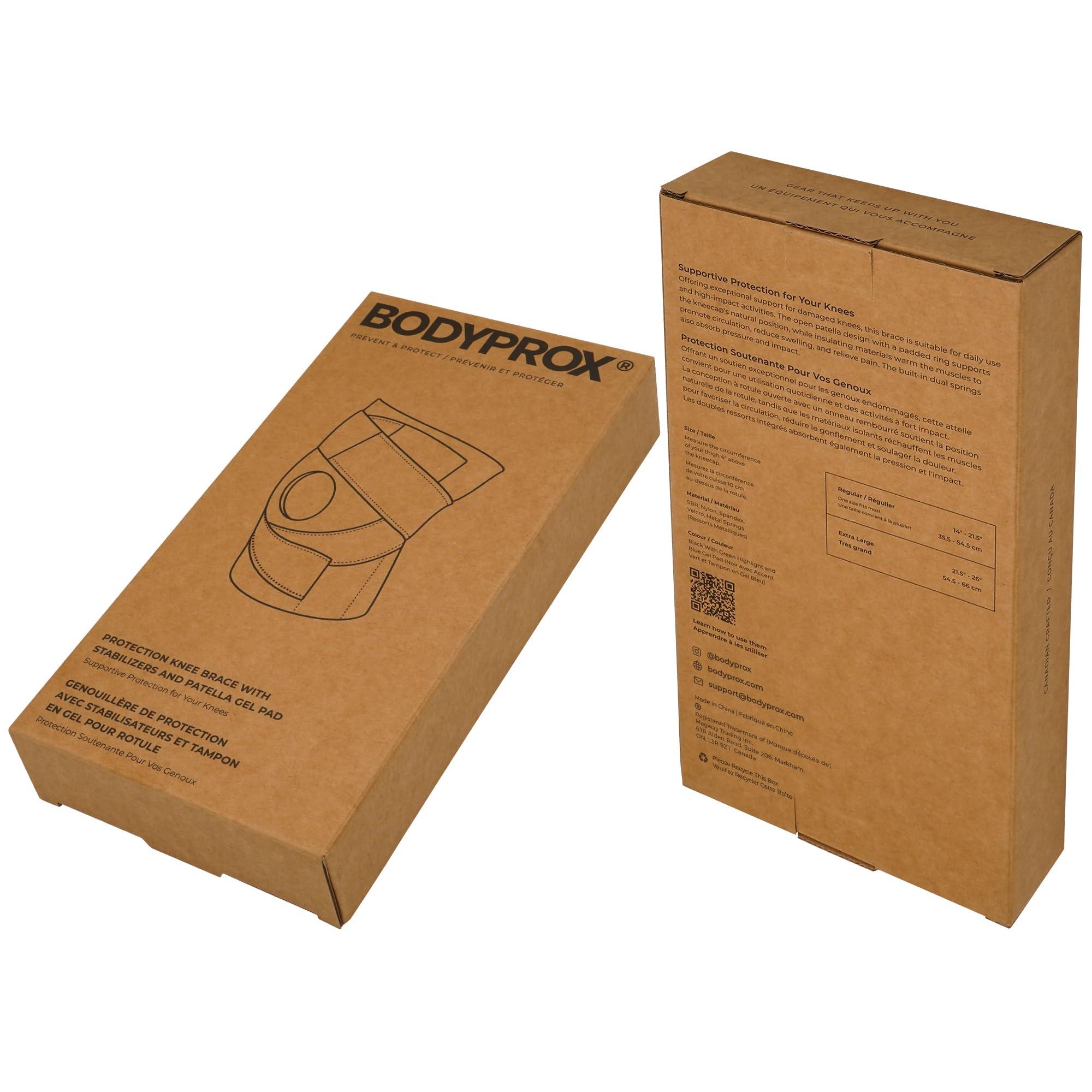 Bodyprox Bodyprox Knee Brace with Side Stabilizers & Patella Gel Pads for Knee Support (Extra Large)