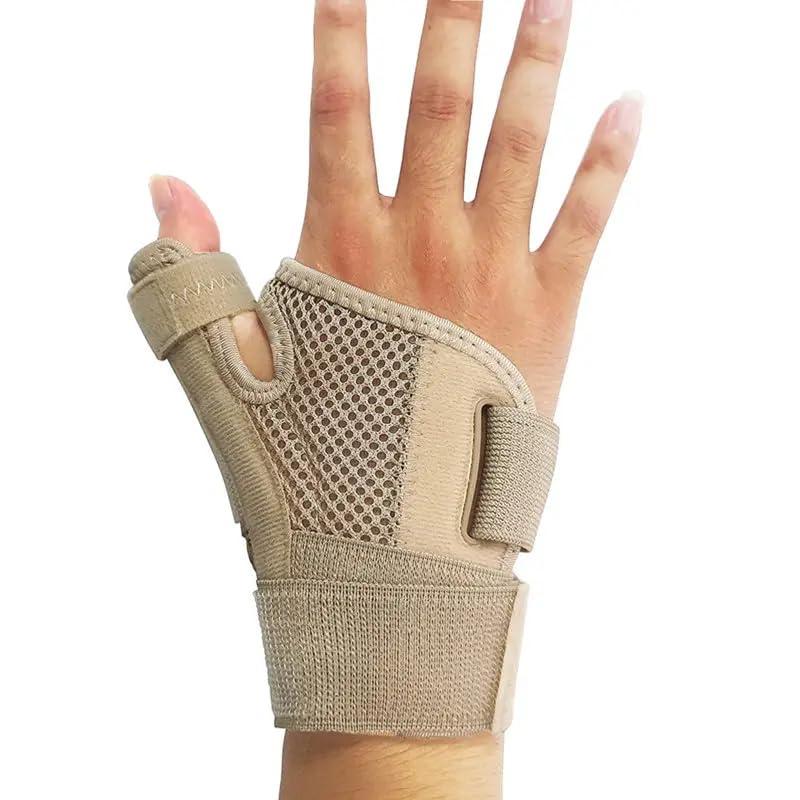 INFINIBYTE Thumb Brace - Carpal Tunnel Wrist Brace Relief and Tendinitis Arthritis Sprained, Thumb Spica Splint Wrist Support to Help Sleep, Treat Trigger Finger Splint Sprained Relieve Pain Arm Sleeves