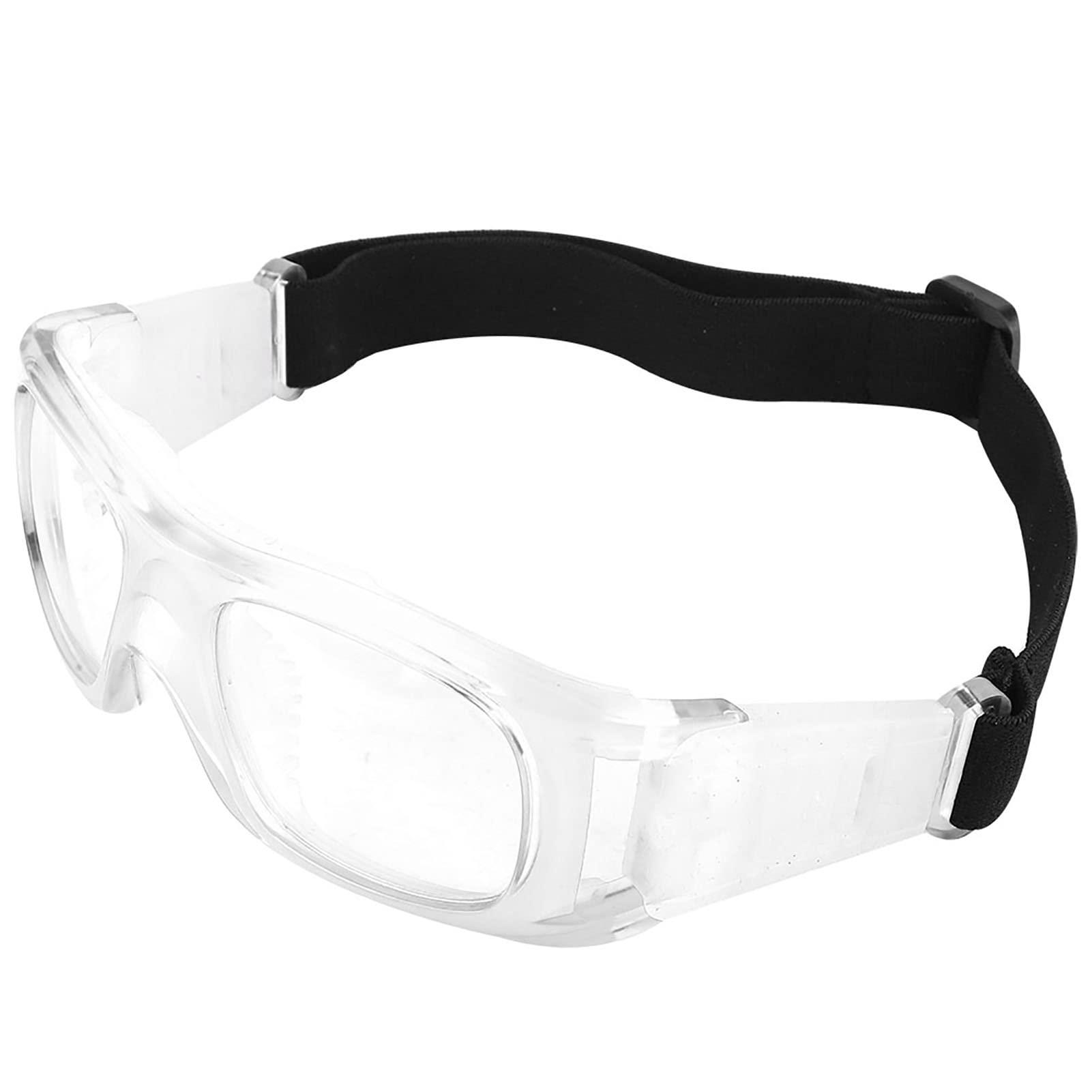 Jaerb Jaerb Basketball Glasses, Elegant Universal Professional Protective Elastic Nose Pads Basketball Goggles for Outdoor (White)