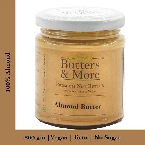 Butters & More Butters & More Classic, Vegan & Unsweetened Nut Butters Bundle. Almond Butter, Cashew Butter & Pistachio Butter. 200G Each. Super Saver Combo. Keto & Diabetic Friendly.