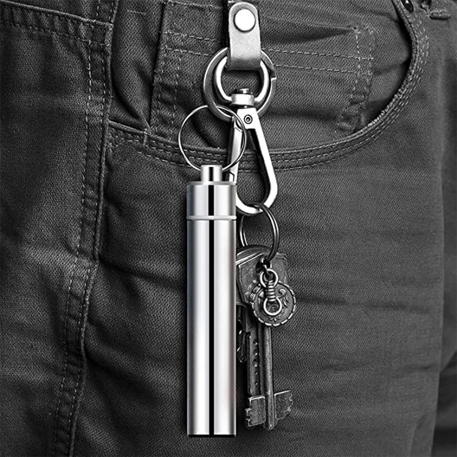 VIVUE VIVUE Dental Teeth Tools Kit | 7 in 1 Stainless Steel Teeth Cleaning Tool Kit | Portable Toothpicks Pocket Set | Dental Hygiene Kit Toothpicks Flosser for Outdoor Picnic Camping Traveling