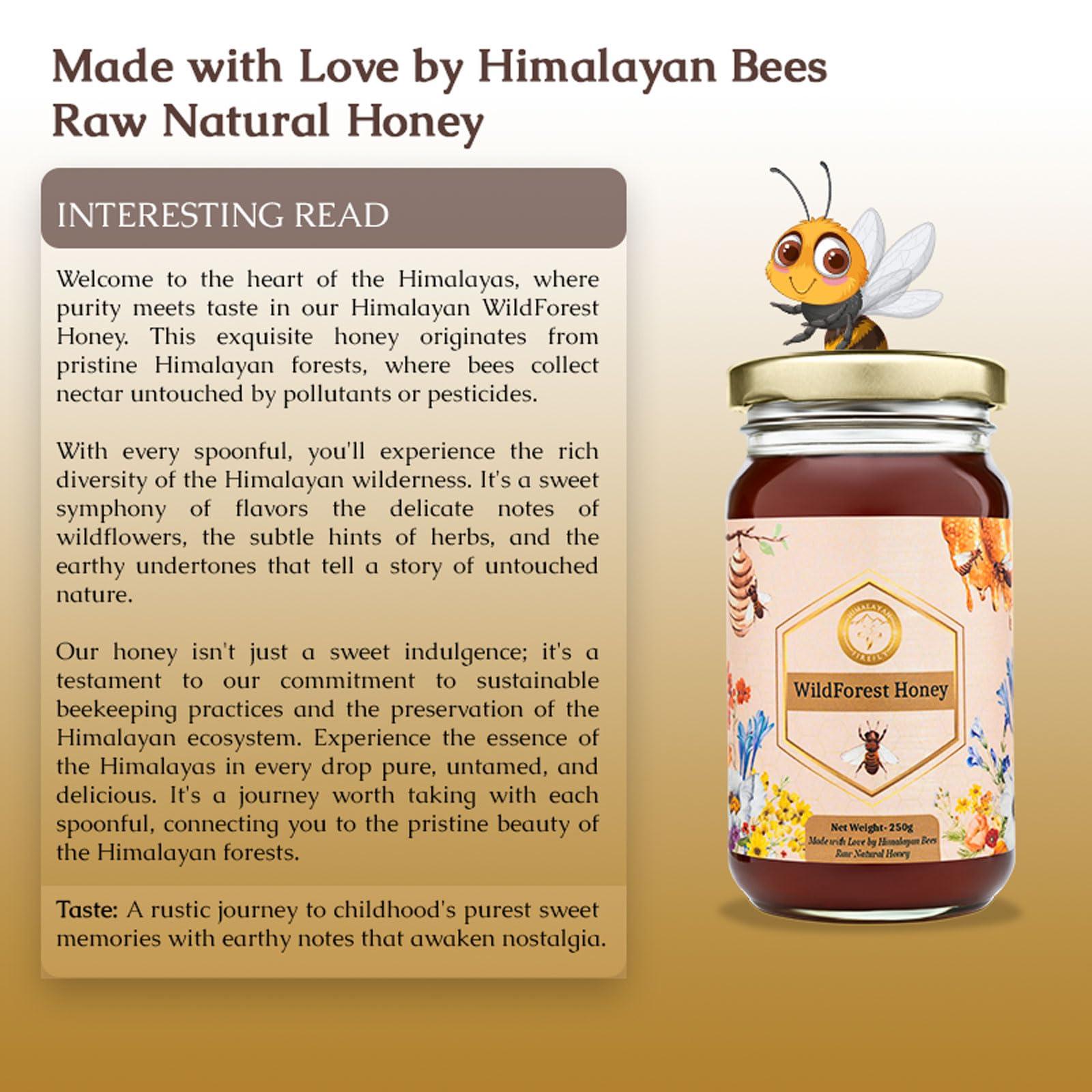 HIMALAYAN FIREFLY Himalayan Firefly Forest Honey (250 ml), 100% Pure Himalayan Organic Honey