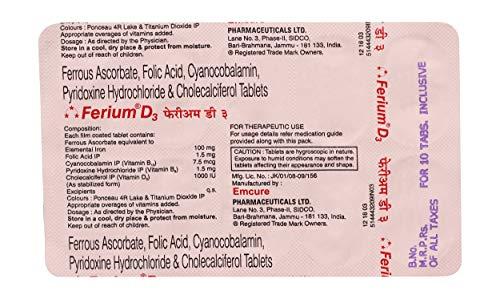 Ferium Ferium D3 Tablets 10'S