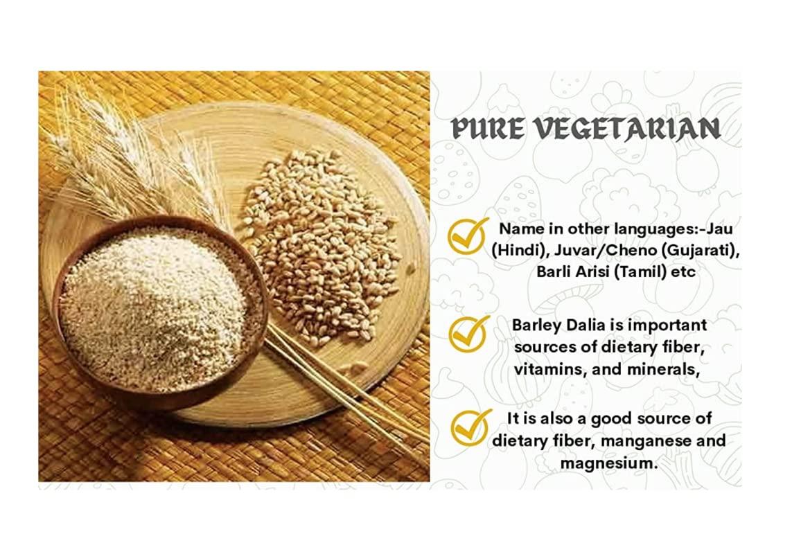 GHOTARAM Ghotaram Barley Dalia |Jo ka Daliya |Jau Ka Daliya |Jao dalia |Joo Dalia |Pure Barley Porridge/Jau Daliya |Certified|Barley Porridge |Barley Dalia |Jau Ka Daliya |Healthy Dalia-4900g(pac 5x 980g)