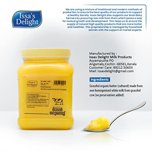 Issas Delight Pure Ghee | 900 ML | A2 Ghee | Pure Desi Cow Ghee | Home Made Ghee| Issas Delight Ghee|Kerala Cow Ghee| Naruneeyu