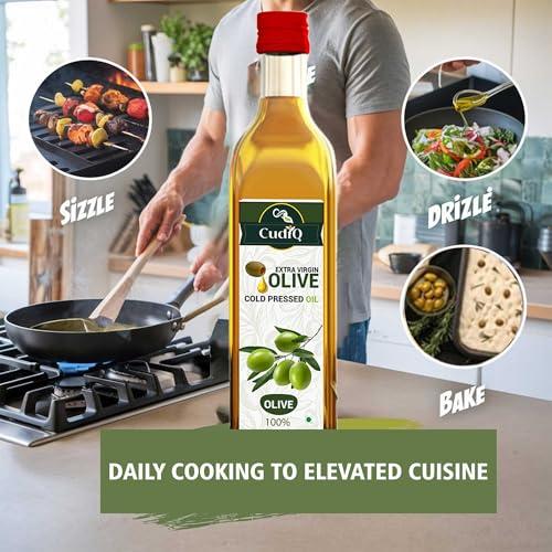 Cudiq Cudiq Extra Virgin Olive Cold Pressed Oil 250 Ml | 100% Natural and Healthy | Cold pressed olive oil for cooking and other uses
