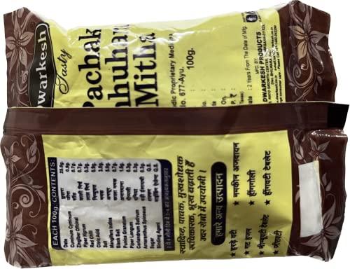 Dwarkesh Dwarkesh Ayurved Shree Shyam SS Pachak Chhuhara 4x100 g (Digestive Dry Dates) Churan Mouth Freshener, Digestive, After-Meal Snack with Pachak Chhuhara Khatta Meetha Churan