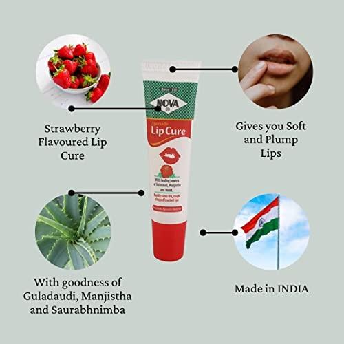 NOVA CREAM Nova Cream Combo Pack of Ayurvedic Cream x 2 + Lip Cure x 2 + Ayurvedic Rash & Itch Cure x 2 | Pack of 6