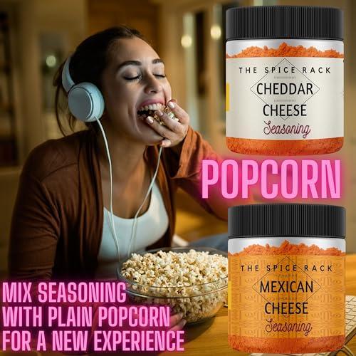 The Spice Rack The Humble Craft Cheddar Cheese Seasoning Powder - Popcorn, Salad, Pizza, Pasta, Spread, Dip & Marinade. Cheese Powder Seasoning - 100Gms