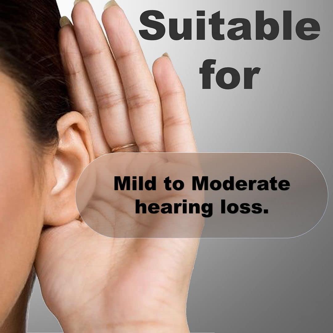 Enlinea Enlinea ENL-185 Behind-The-Ear (Bte) Hearing Aid Machine For Ear Old Age | Suitable For Mild To Moderate Hearing Loss (Pack of 1)