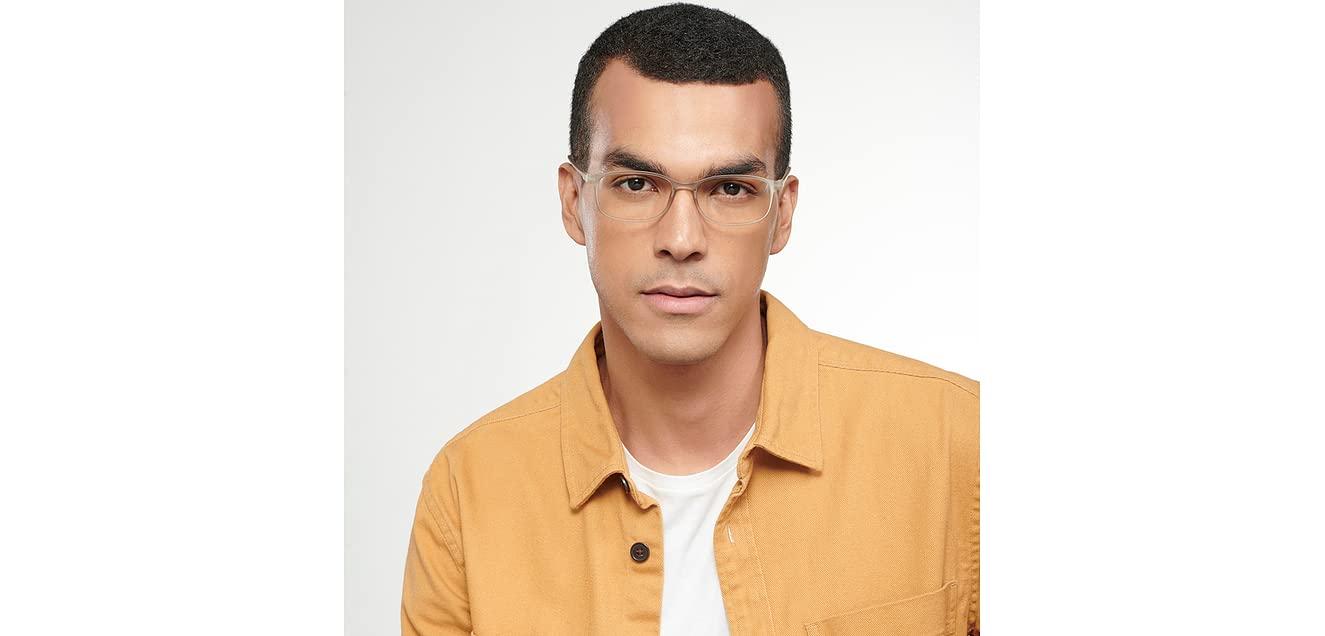 LENSKART PLUS Lenskart READERS | Grey Rectangular Full Rim Reading Eyeglasses | For Men & Women | For 2.5 Power | LR E13698