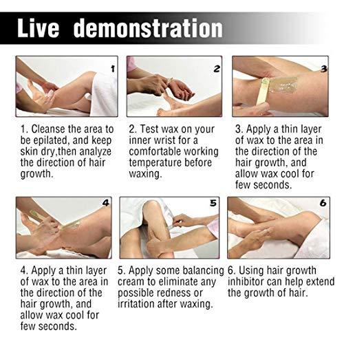 Jane Love Jane love Digital Shoppy 100g No Strip Depilatory Wax Hair Removal Bean Hot Film Hard Wax Pellet Waxing Bikini Hair Removal (HONEY)