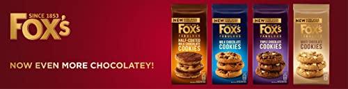Foxs Fox's Fabulous Half Coated Milk Chocolate Cookies, 6.1 oz / 175 g