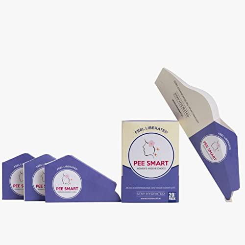PEE SMART PEE SMART Stand and Pee | Pocket Sized Urination Device for Women | Disposable Female Urination Device | Foldable, Pocket Friendly, Use at Outdoors, Travel, Public Toilets | (Pack of 5)-100 Pieces