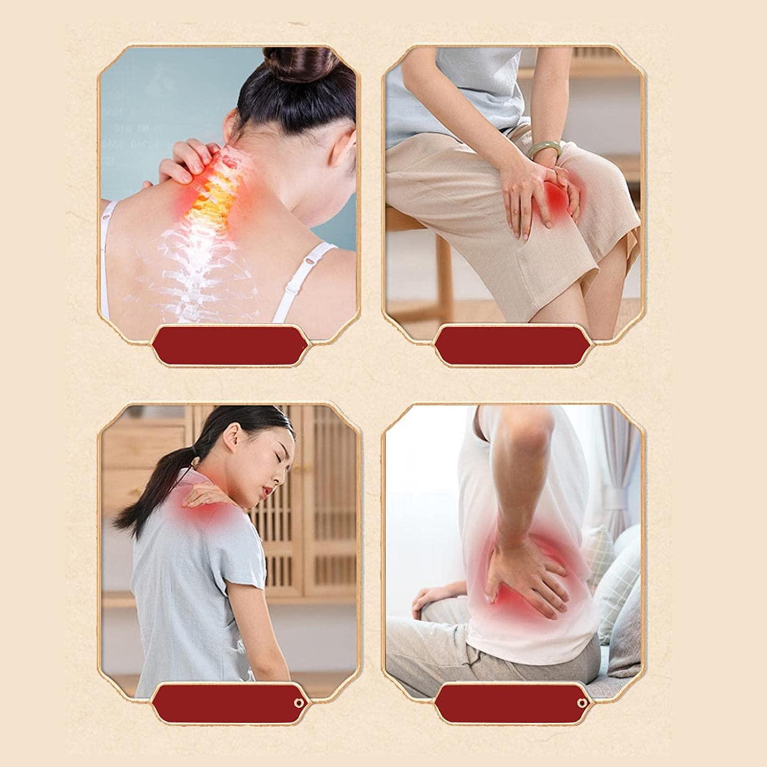 Kruvad Kruvad Gua Sha Stick Massage Wooden Stick for Shoulder Neck Arms Carbonized Wood Massage Tool