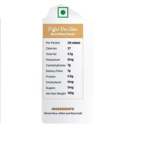 Ambrosia Ambrosia Organic Farm Quinoa Rice Cake Gym Edition, No Fat, No Cholesterol, No Sugar, Gluten Free, Lightly Salted (180g Each) (Pack of 2)