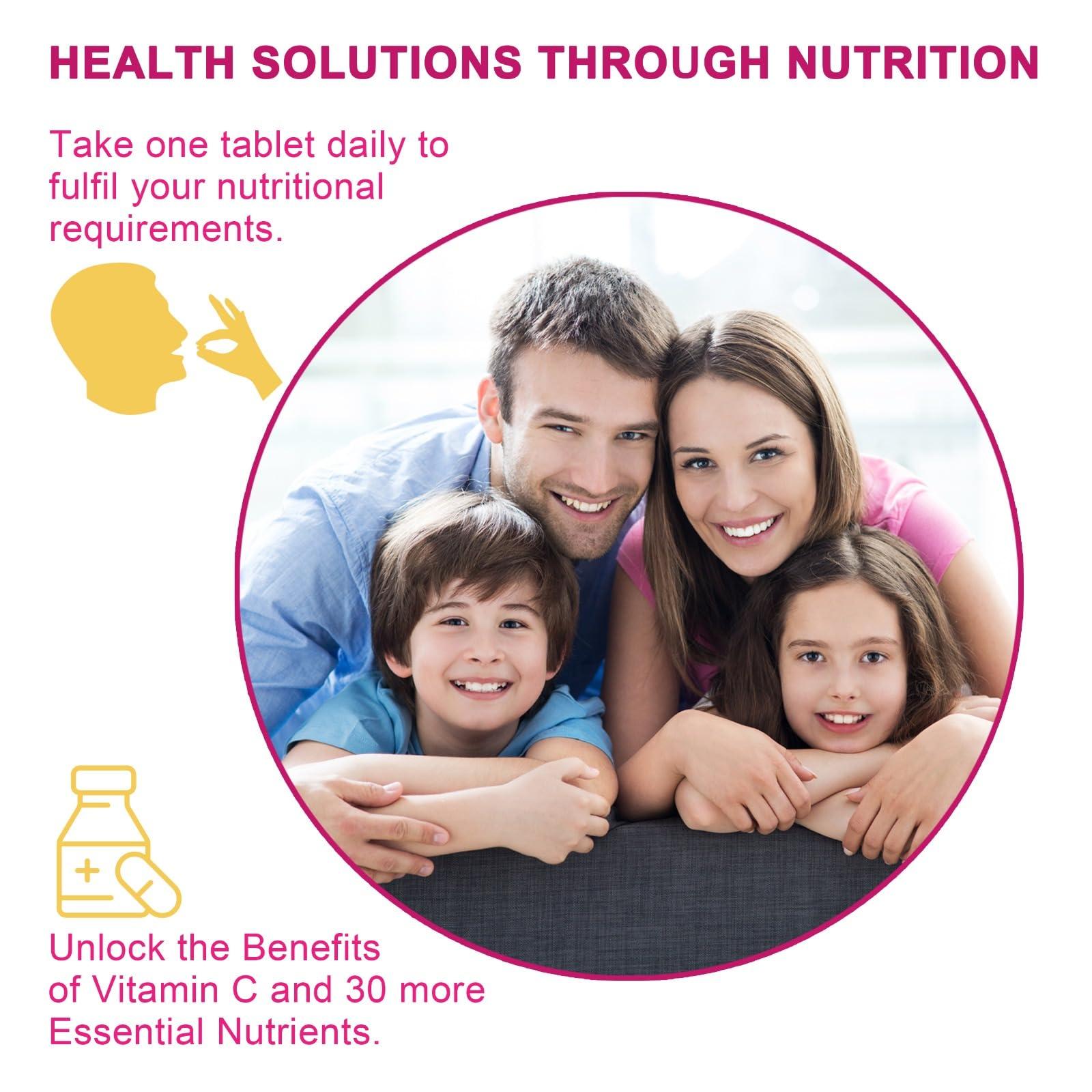 U-LIVA NUTRITION U-LIVA NUTRITION Multivitamin Tablet for Women with Biotin, Calcium for Energize and Glow 28 Vitaminerals | Multi vitamin for Women with Nutrients, Vitamin D3, B12, C, Zinc | 60 tablets