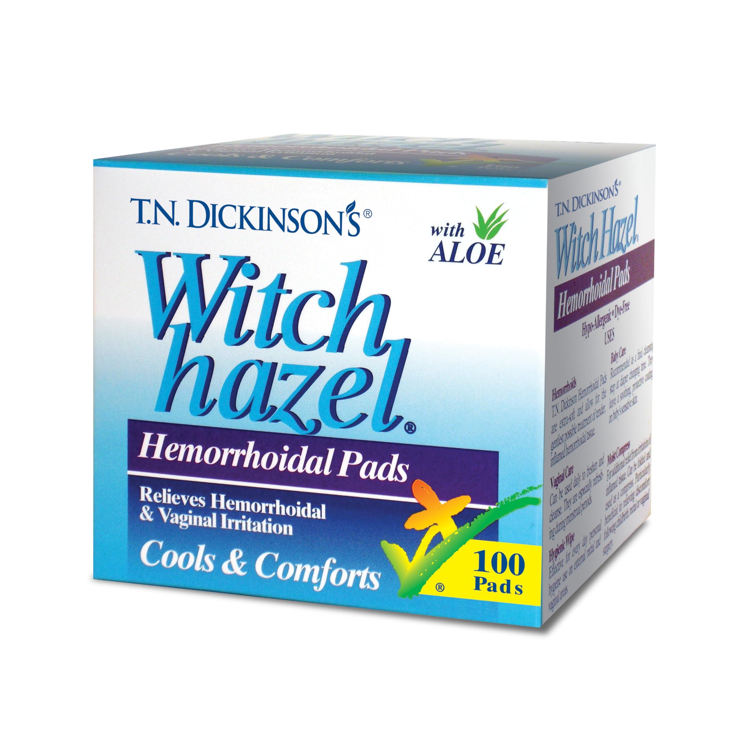 T.N. Dickinson's Hemorrhoidal Medicated Pads With Witch Hazel
