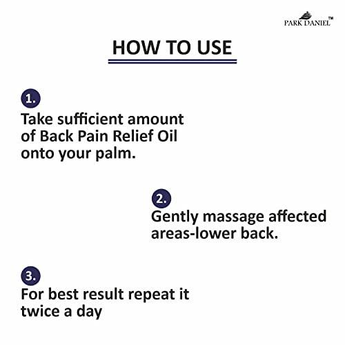 Park Daniel Park Daniel Roll On Back Pain Relief Oil|Back pain oil | Massage Oil | Relief from Back pain and sciatica with Natural Ingredients Pack of 2 of 50ML