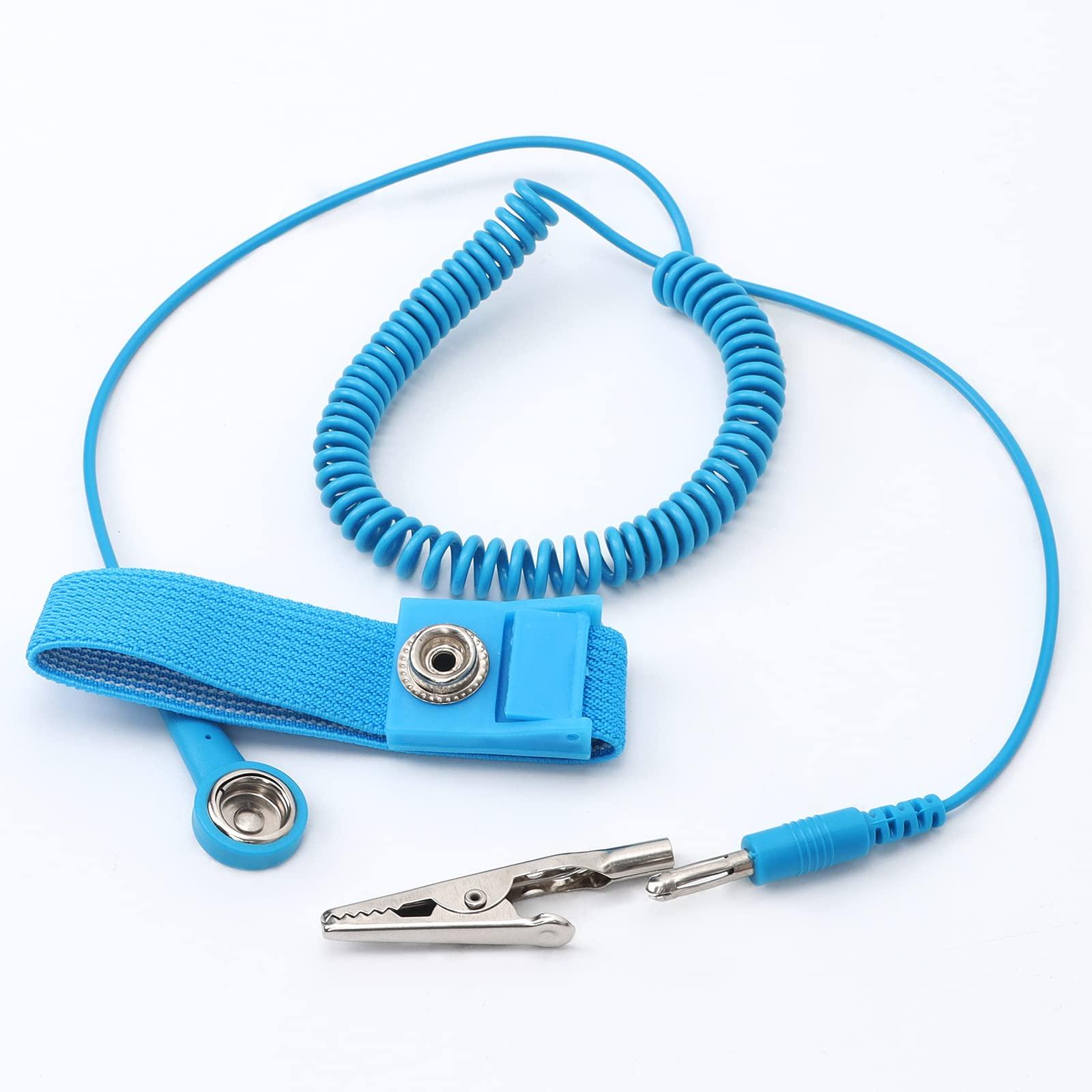 STREBITO STREBITO Anti Static Wrist Strap, 11\" Antistatic Wrist Band Grounding Bracelet ESD Wrist Strap Adjustable wristband